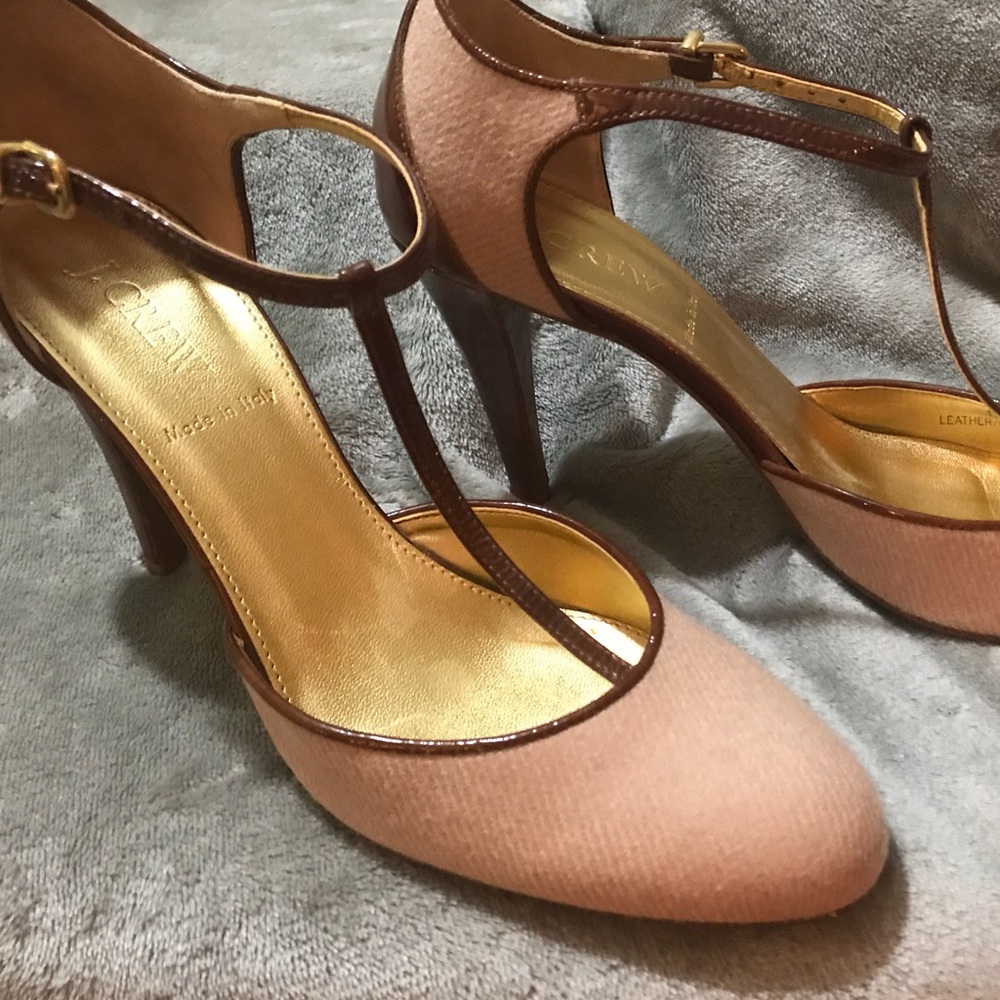 J. Crew blush maryjane pumps